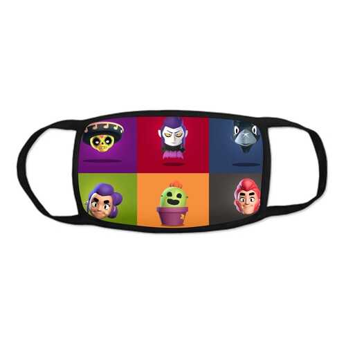 Стильная многоразовая защитная маска GOODbrelok BRAWL STARS 1 в ТВОЕ