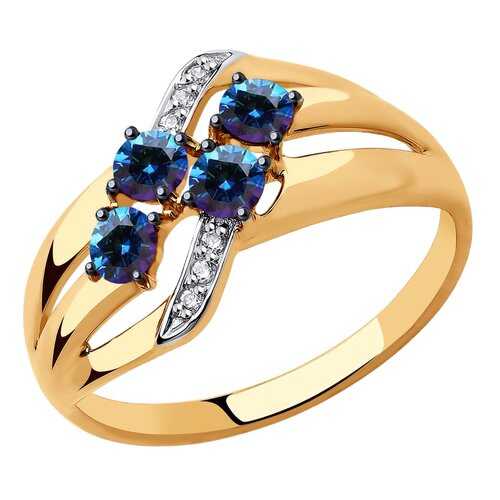 Кольцо женское SOKOLOV из золота с Swarovski Zirconia 81010450 р.18.5 в ТВОЕ