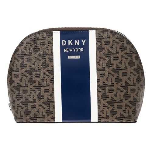 Коричневая косметичка с монограммой бренда, б/р R94R4B01/KFR в ТВОЕ