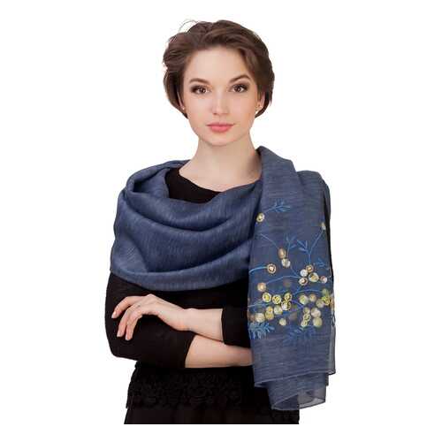 Палантин женский Le Motif Couture YSX02-2 синий в ТВОЕ