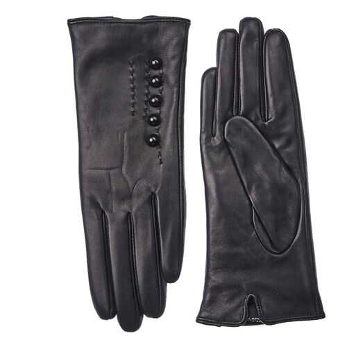 Перчатки женские Dr.Koffer H660123-236 черные 7 в ТВОЕ