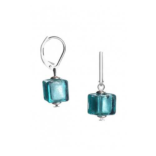Серьги Perla Piccolo Cubo 09030266 изумрудные в ТВОЕ