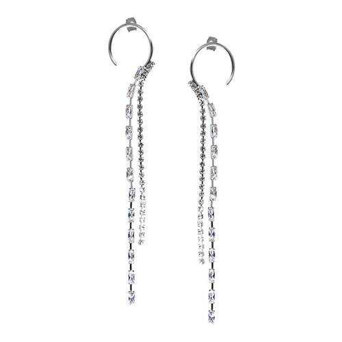 Серьги женские Herald Percy 21663 серебристые в ТВОЕ