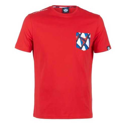 Футболка мужская North Sails 692564 красная XL в ТВОЕ