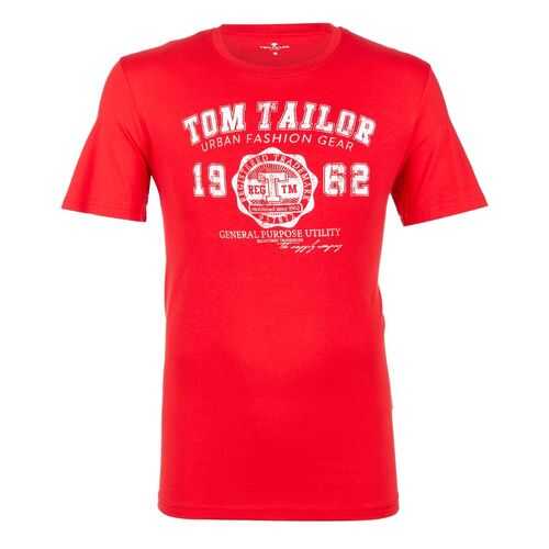 Футболка мужская TOM TAILOR 1008637-11487 красная XS в ТВОЕ
