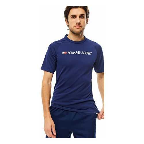 Футболка мужская Tommy Sport S20S200357 синяя L в ТВОЕ