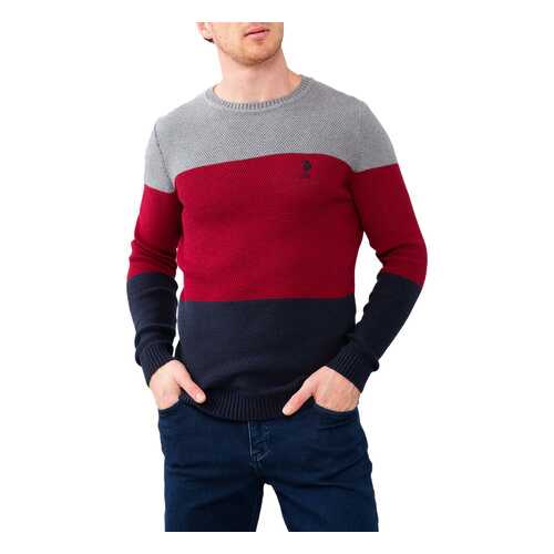 Джемпер мужской U.S. POLO Assn. G081SZ0TK0JOSASSK9 синий L в ТВОЕ