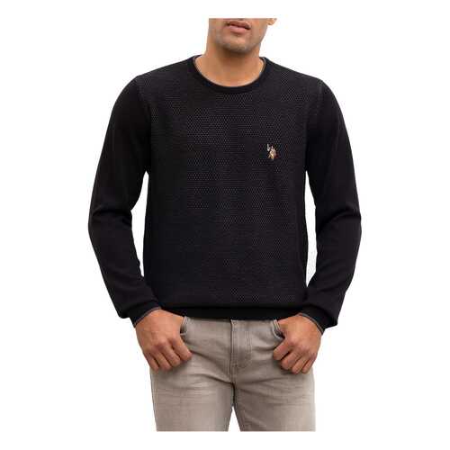 Джемпер мужской U.S. POLO Assn. G081SZ0TK0OTISSK9 черный S в ТВОЕ