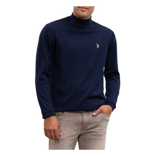 Водолазка мужская U.S. POLO Assn. G081SZ0TK0TH03-BSK9 синяя 2XS в ТВОЕ