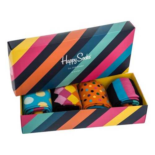 Набор носков мужских Happy Socks XCLA09 голубых 36-40 EU в ТВОЕ
