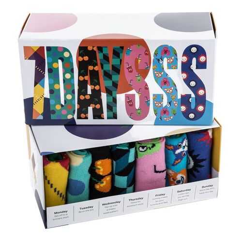 Набор носков мужских Happy Socks XSNI15 голубых 41-46 EU в ТВОЕ