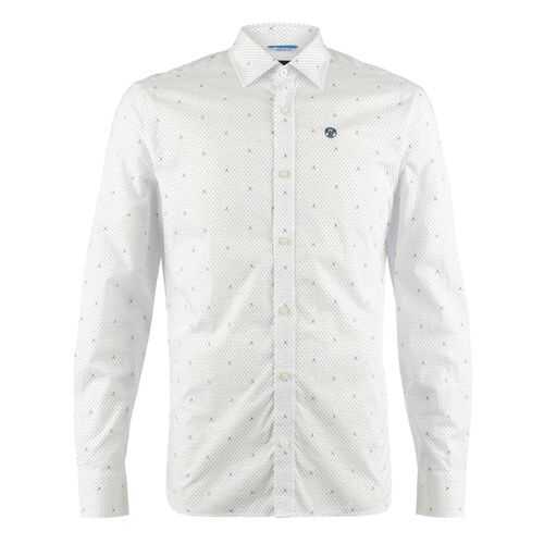Рубашка мужская North Sails 663523 C002 белая XXXL в ТВОЕ