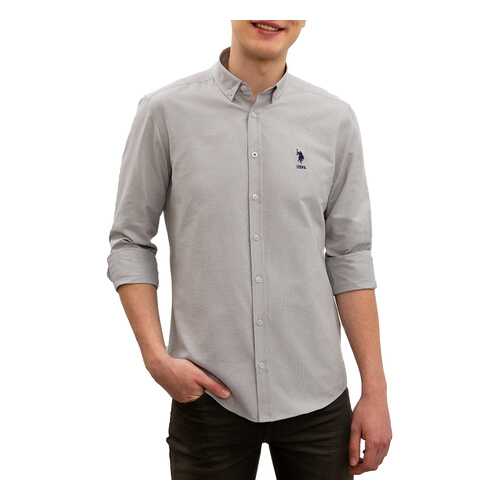 Рубашка мужская U.S. POLO ASSN. G081GL0040NOVA020Y серая L в ТВОЕ