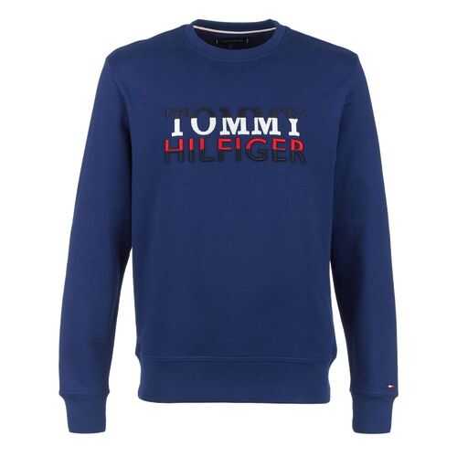 Свитшот мужской Tommy Hilfiger MW0MW12874 синий XXL в ТВОЕ
