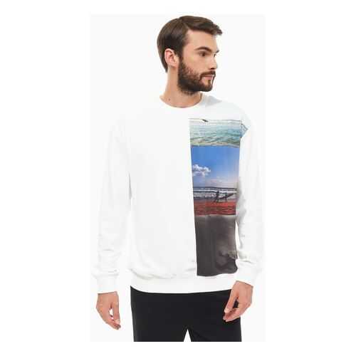 Толстовка мужская Calvin Klein Jeans J30J3.12858.1120 белая/разноцветная XL в ТВОЕ