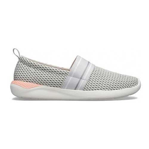 Балетки женские Crocs Literide mesh slip on w-2 серые 39.5 RU в ТВОЕ