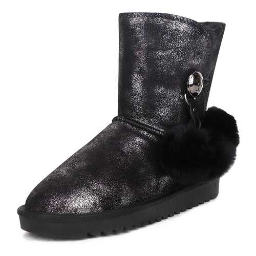 Угги женские Pierre Cardin 01607200 черные 37 RU в ТВОЕ