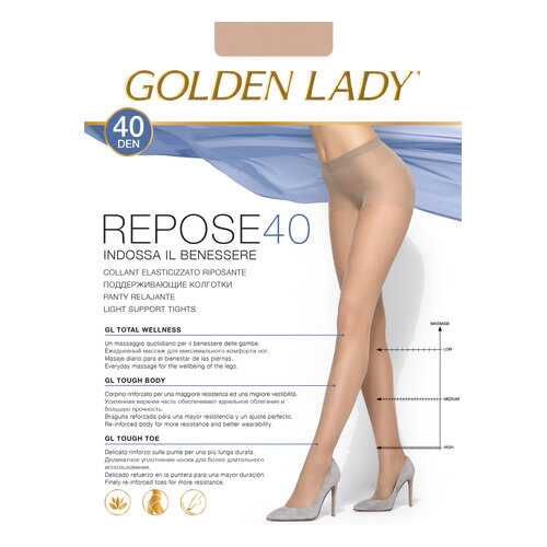 Колготки Golden Lady REPOSE 40, melon, 3/M в ТВОЕ