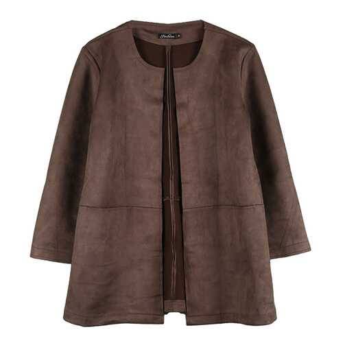 Жакет женский Fashion CD-1211-5N коричневый 56 EU в ТВОЕ