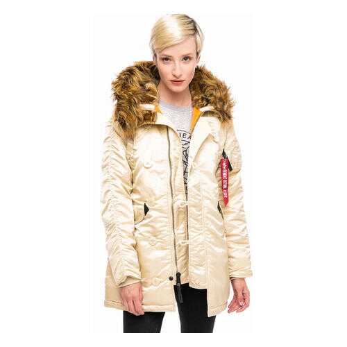 Парка женская Alpha Industries 113007 бежевая XS в ТВОЕ