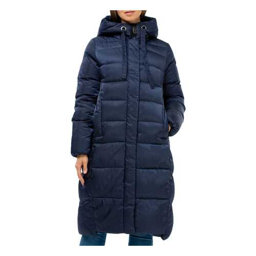 Пуховик-пальто женский Amimoda 10N307-02 синий 46 RU в ТВОЕ