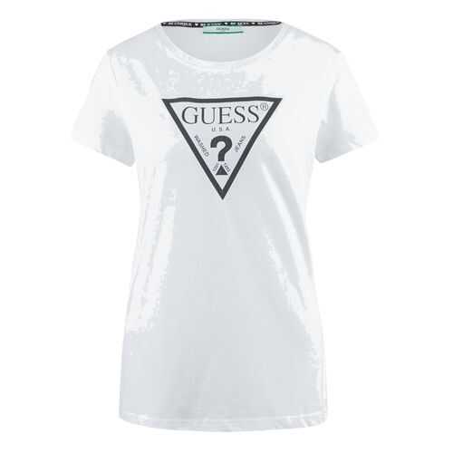 Футболка женская Guess W0YI13-R5JK1 белая M в ТВОЕ