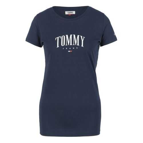 Футболка женская Tommy Jeans DW0DW08057 C87 синяя XXS в ТВОЕ