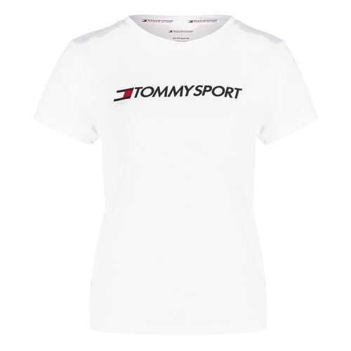 Футболка женская Tommy Sport S10S100055 100 белая S в ТВОЕ