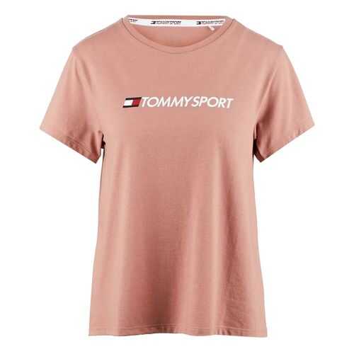 Футболка женская Tommy Sport S10S100445 розовая M в ТВОЕ