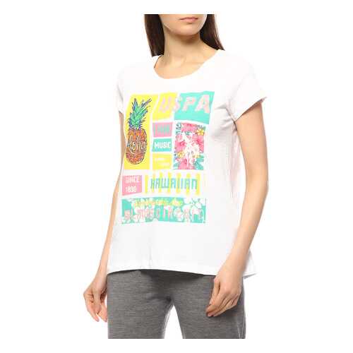Футболка женская U.S. POLO Assn. G082GL0110GENRO белая S в ТВОЕ