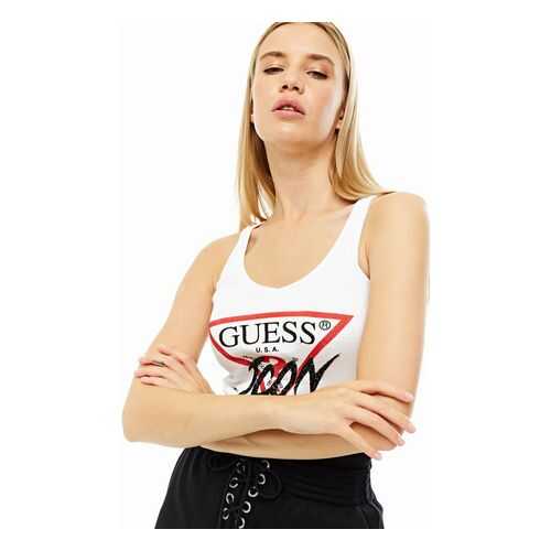 Майка женская Guess W0YP94-K1811 белая XS в ТВОЕ