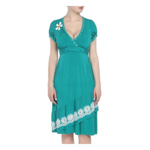 Платье женское Maria Grazia Severi 6414R006 зеленое 44 IT в ТВОЕ