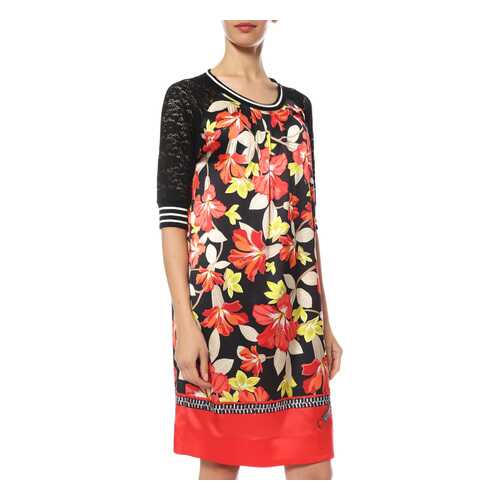 Платье женское Via Delle Perle 9039/00010 черное 46 IT в ТВОЕ