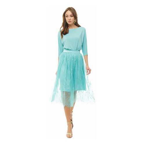 Юбка женская D&M by 1001DRESS DM01852MN голубая XL в ТВОЕ